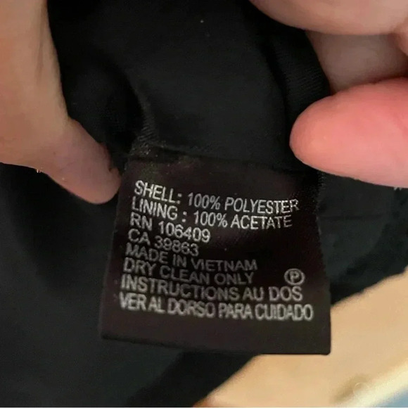 Tahari Arthur S.Levine Fitted Black And Gold Textured Sleeveless Dress Size 2 - Picture 8 of 9